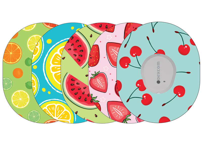 Glucomart Dexcom G7 Adhesive Patches (5-Pack) Fruits