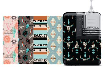 Mobi Insulin Pump Decals (5-Pack) Punchy Western