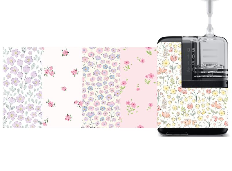 Mobi Insulin Pump Decals (5-Pack) Spring Floral