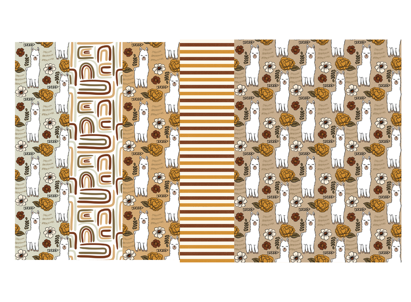 Tube Tape for Nasogastric or Oxygen Tubes | Llama 5-Pack Medical Tape (4" x 3" Sheets)