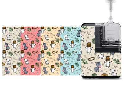 Mobi Insulin Pump Decals (5-Pack) Risen Easter