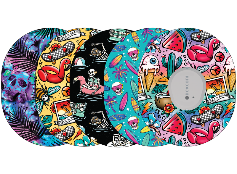 Glucomart Dexcom G7 Adhesive Patches (5-Pack) Alt Summer