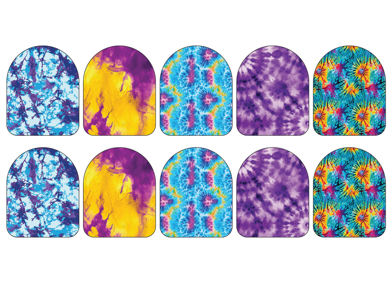 Fabric Stickers for Omnipod (10-Pack) Tie Dye