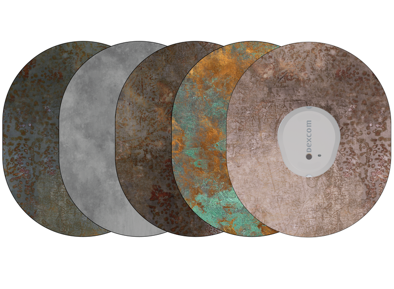 Glucomart Dexcom G7 Adhesive Patches (5-Pack) Grunge