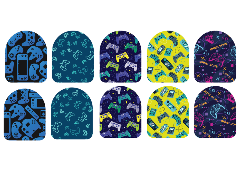 Fabric Stickers for Omnipod | Gamer 10-Pack