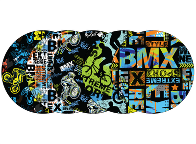 Glucomart Adhesive Patch for Libre, Dexcom G7, and Dexcom Stelo - BMX CGM OverPatches 5-Pack