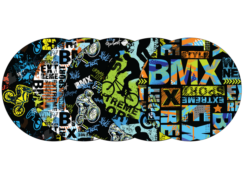 Glucomart Adhesive Patch for Libre, Dexcom G7, and Dexcom Stelo - BMX CGM OverPatches 5-Pack