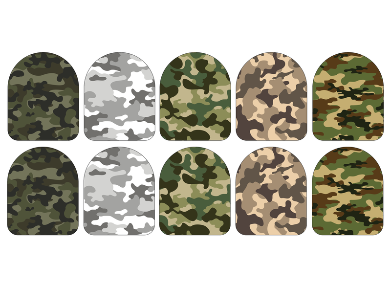 Fabric Stickers for Omnipod (10-Pack) Camo