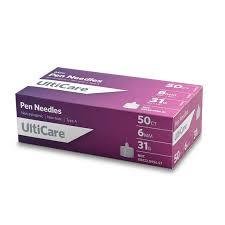 UltiCare Pen Needles 6mm 1/4" 31G (90 count)