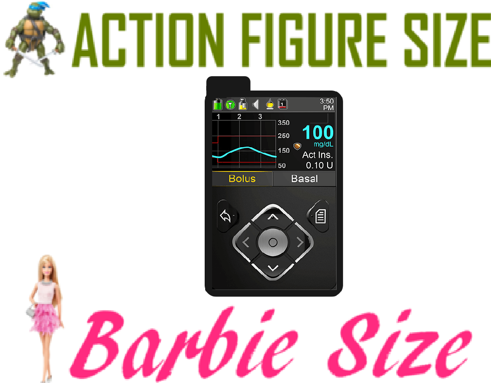 Toy Insulin Pump - Looks Like Medtronic (NEW) - Barbie/Action Figure Size