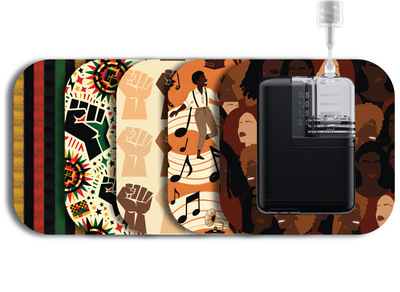 Glucomart Grip Sleeve for Mobi  Lightweight Mobi Insulin Pump Patch - 5-Pack Mobi Patches - Black History Month / Juneteenth Patches