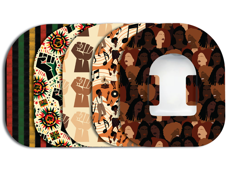 Glucomart Omnipod Adhesive Patches (5-Pack) Black History Month / Juneteenth