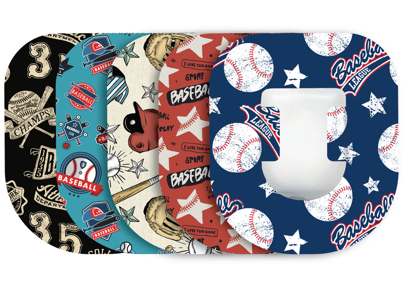 Glucomart Omnipod Adhesive Patches (5-Pack) Baseball