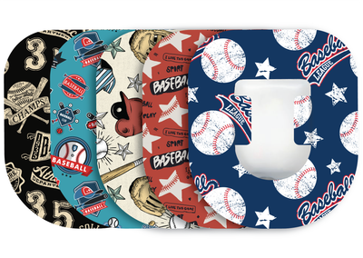 Glucomart Omnipod Adhesive Patches (5-Pack) Baseball
