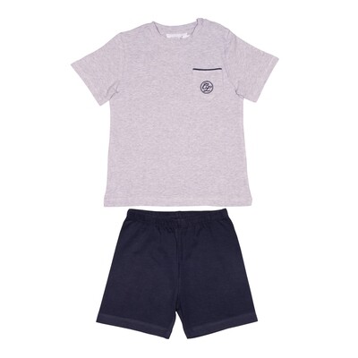 NOA short grijs + marine