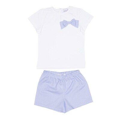 Pyjama Rosalie checks light blue