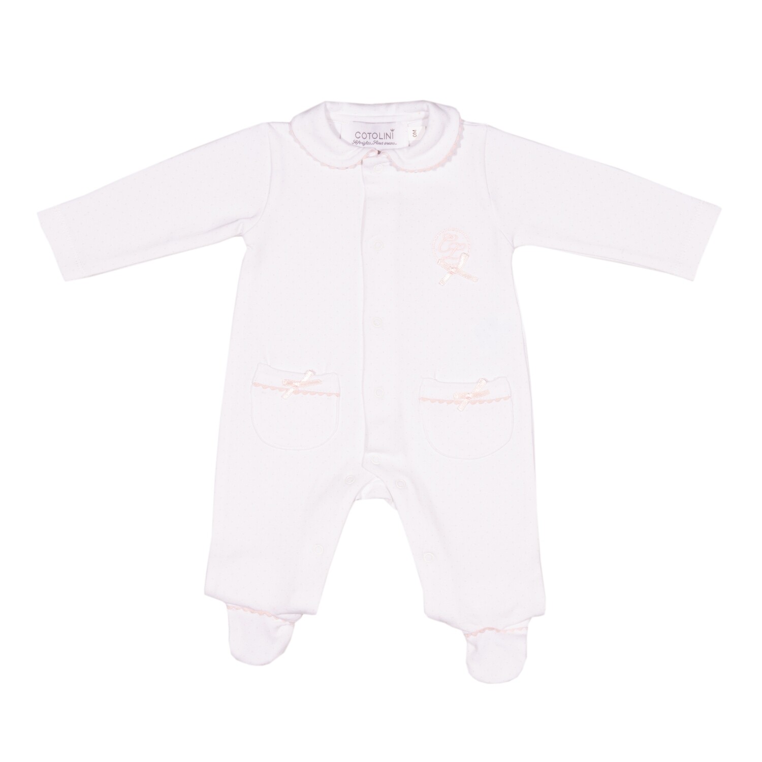 Coralie soft pink dots