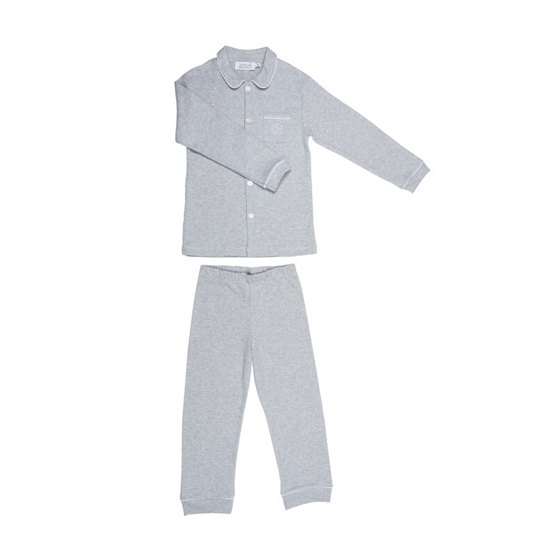 Charlie long W lichtgrijs + wit