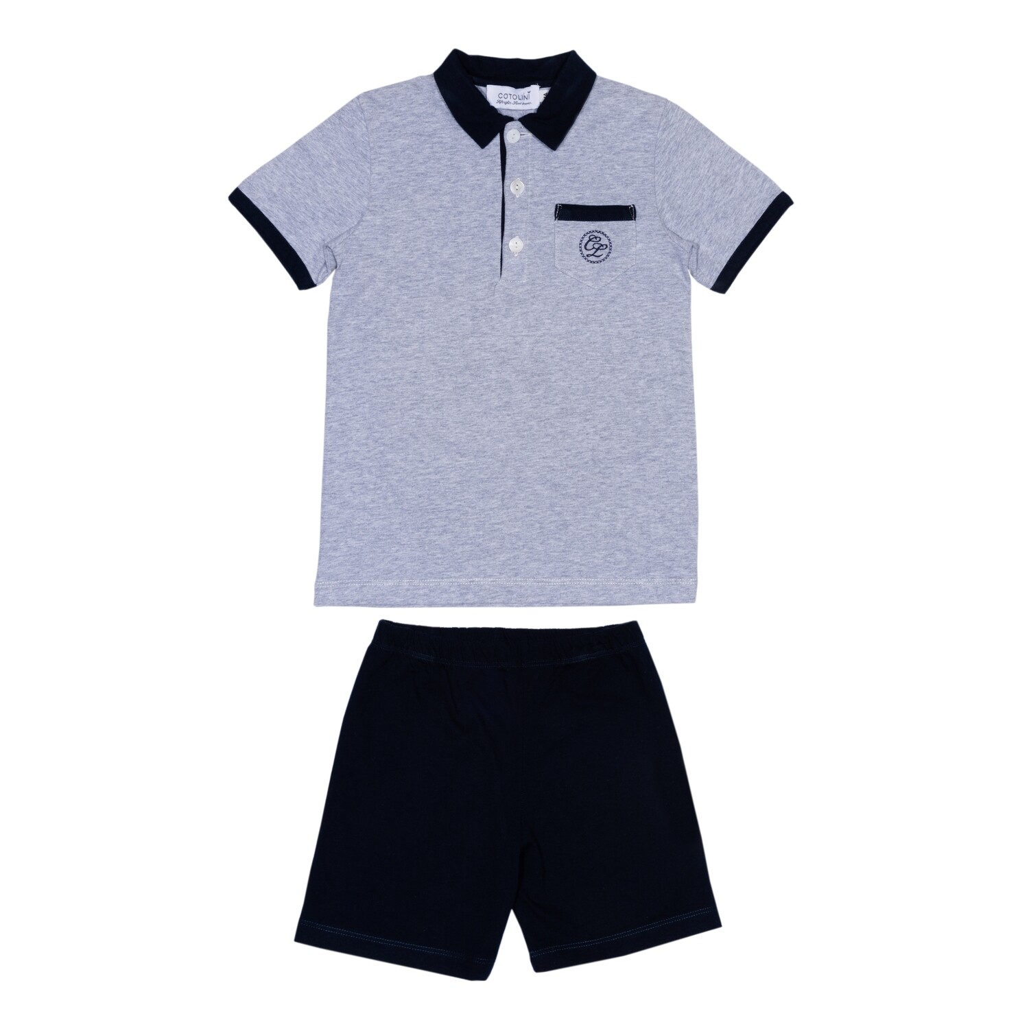 Jackie grey + navy