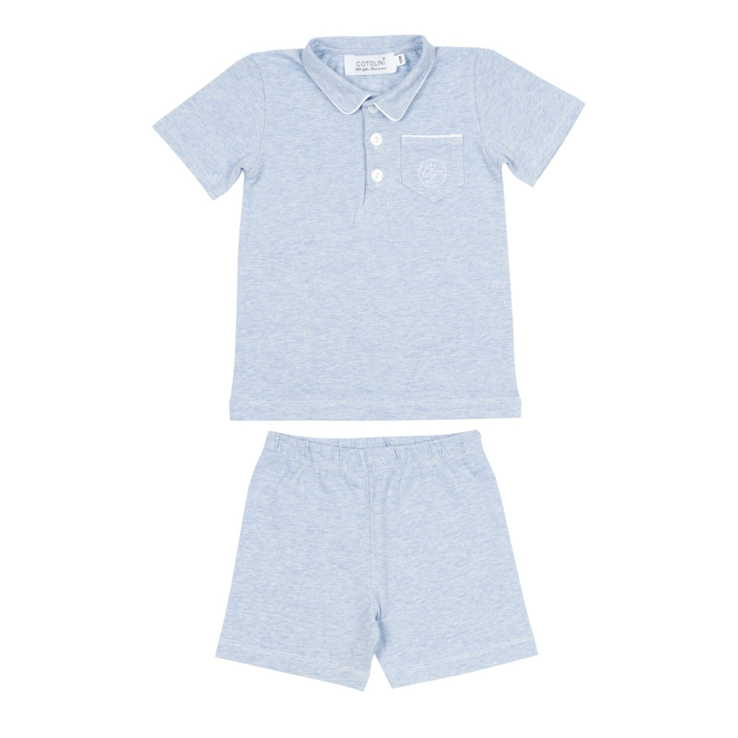 Cyrille short ciel chiné