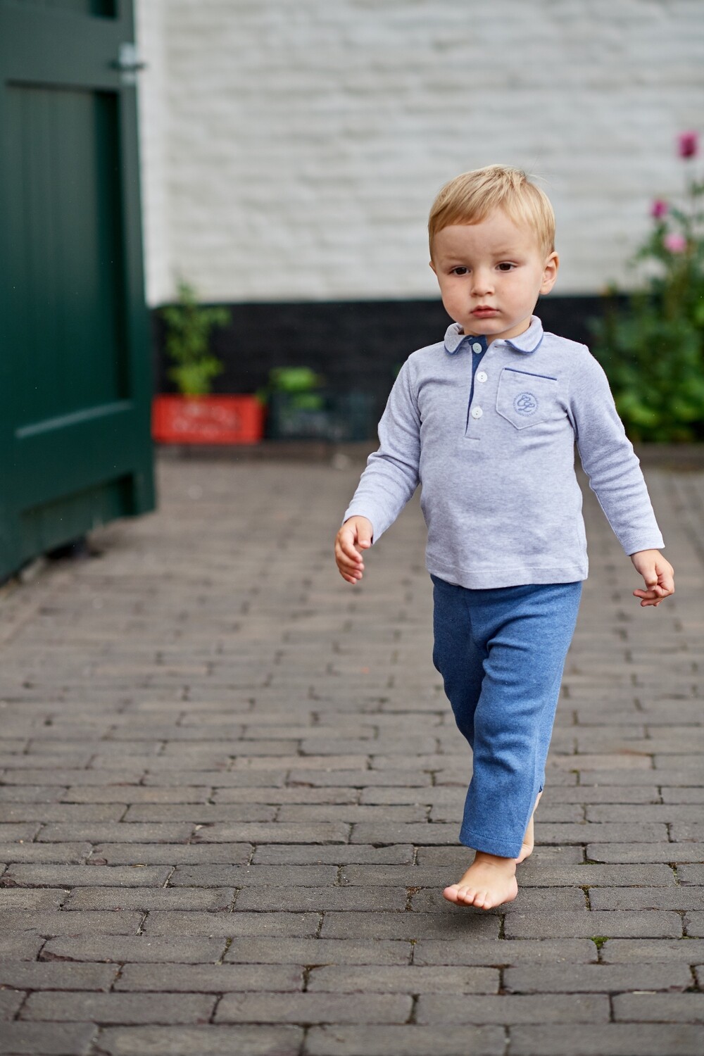 Cyrille long W grey + denim
