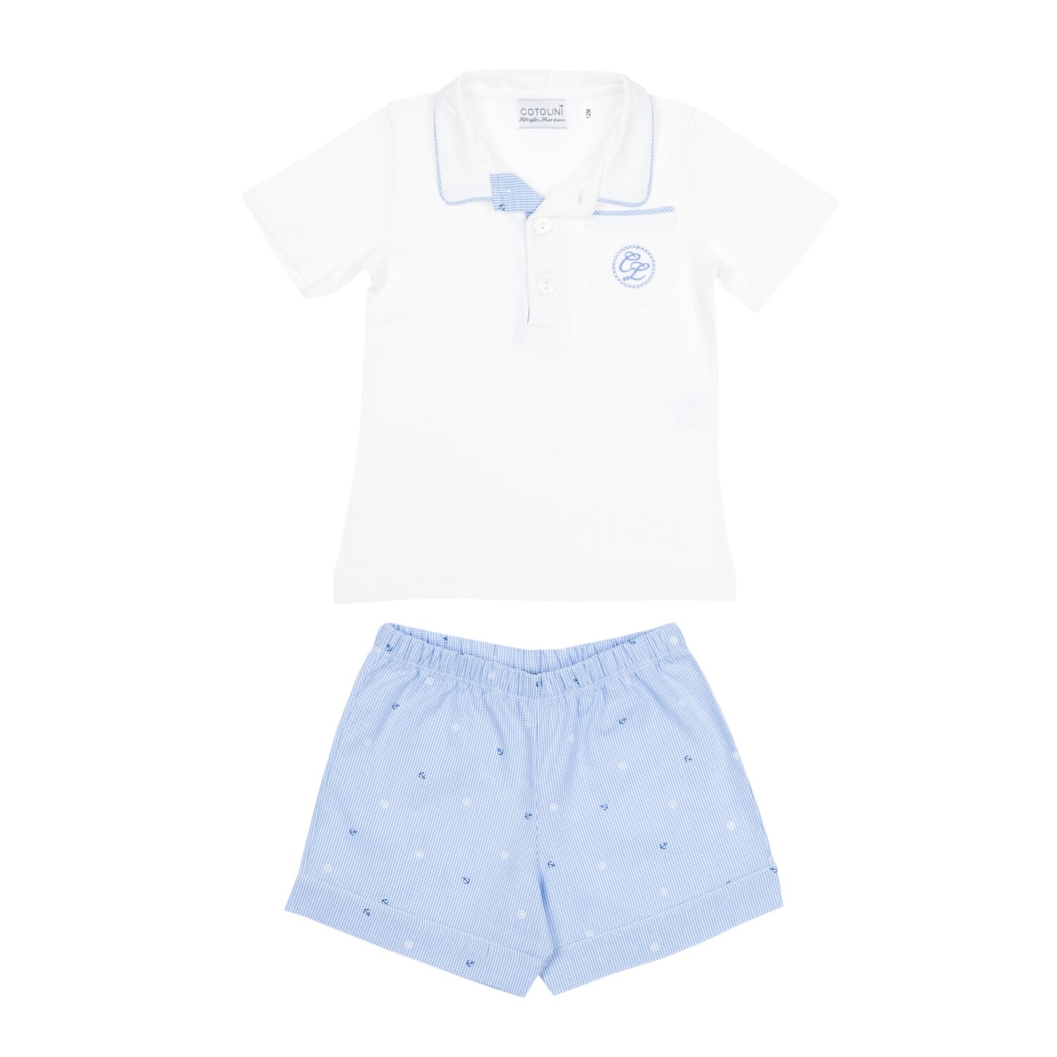 Maxime short ciel ancres