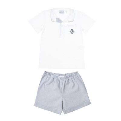 Maxime short rayure marine