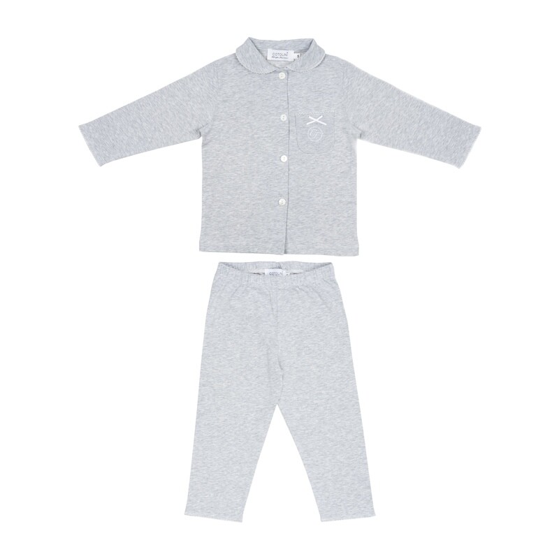 Lalie long gris chiné