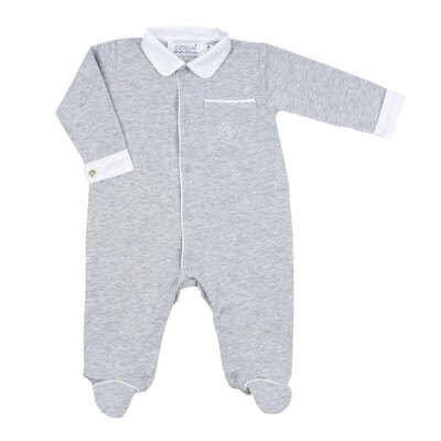Matteo B gris chiné + blanc