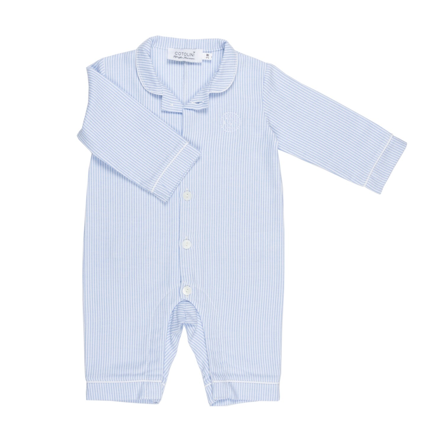BB Flanelle rayure ciel