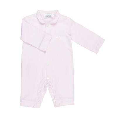 BB Flanelle rayure rose