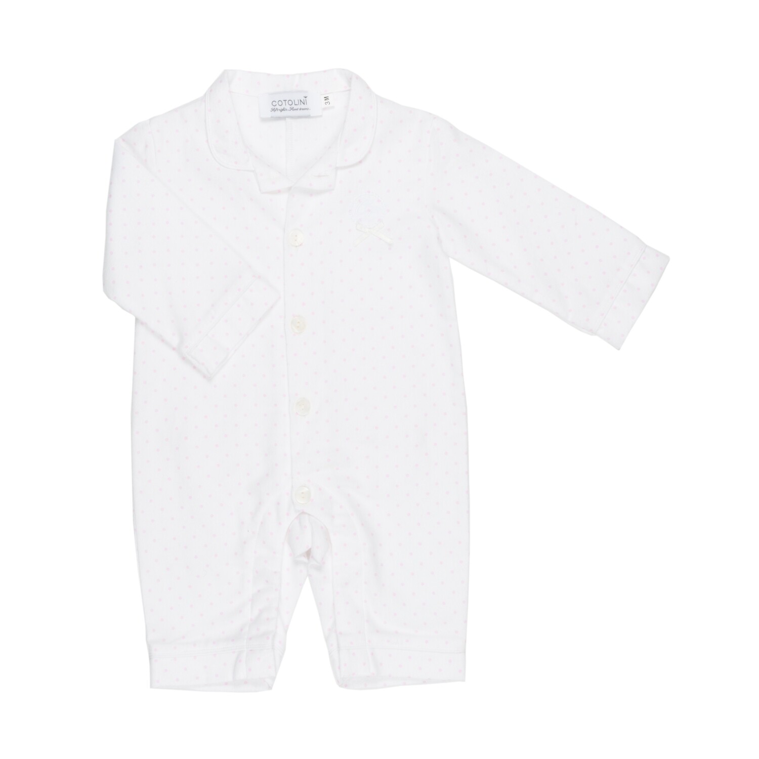 BB Flanelle pois roses
