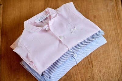 BB Flanelle rayure rose