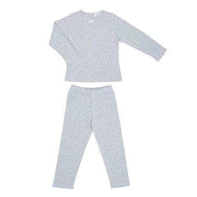 Alizée gris chiné + strass