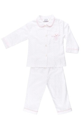 Luisa polka dots blanc + rose