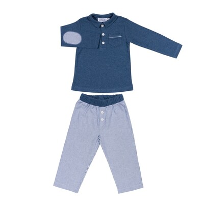 Marcel rayure marine + jeans