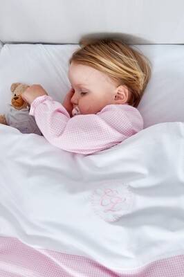Duvet Cover Megève vichy pink
