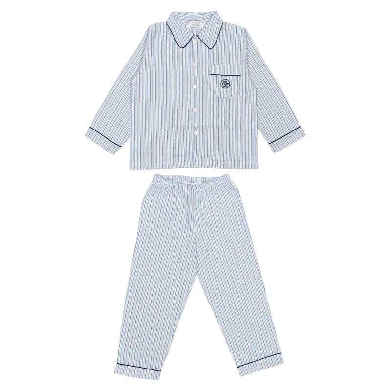 Mathieu W streepje blauw-wit-grijs