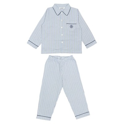 Mathieu W streepje blauw-wit-grijs