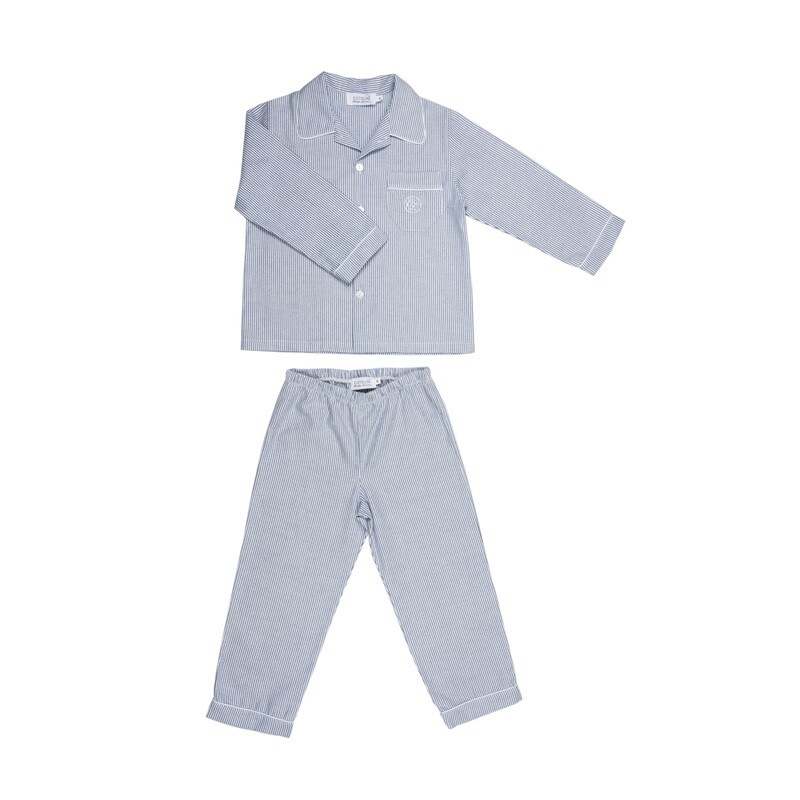 Mathieu W streepje marine, bies marine