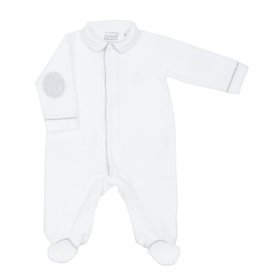 Ludovic velours blanc + gris