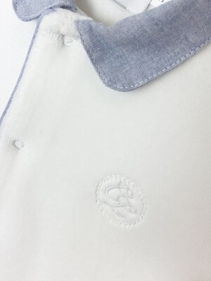 Marcus velours wit + denim