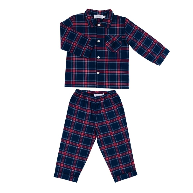 Mathieu W tartan marine