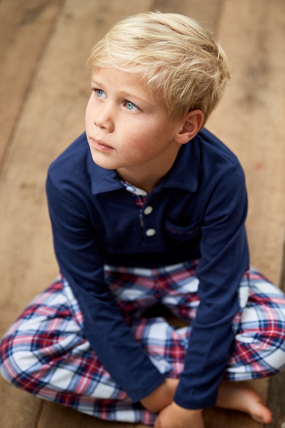 Marcel tartan marine