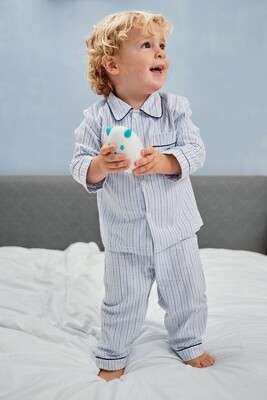 Mathieu W stripes white blue grey