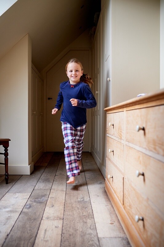 Manou tartan marine