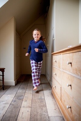 Manou tartan marine