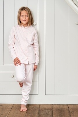 Emma long W rose pois blancs
