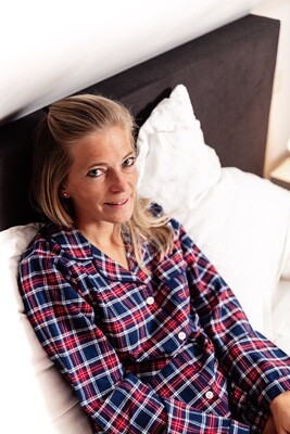 Marie W tartan marine