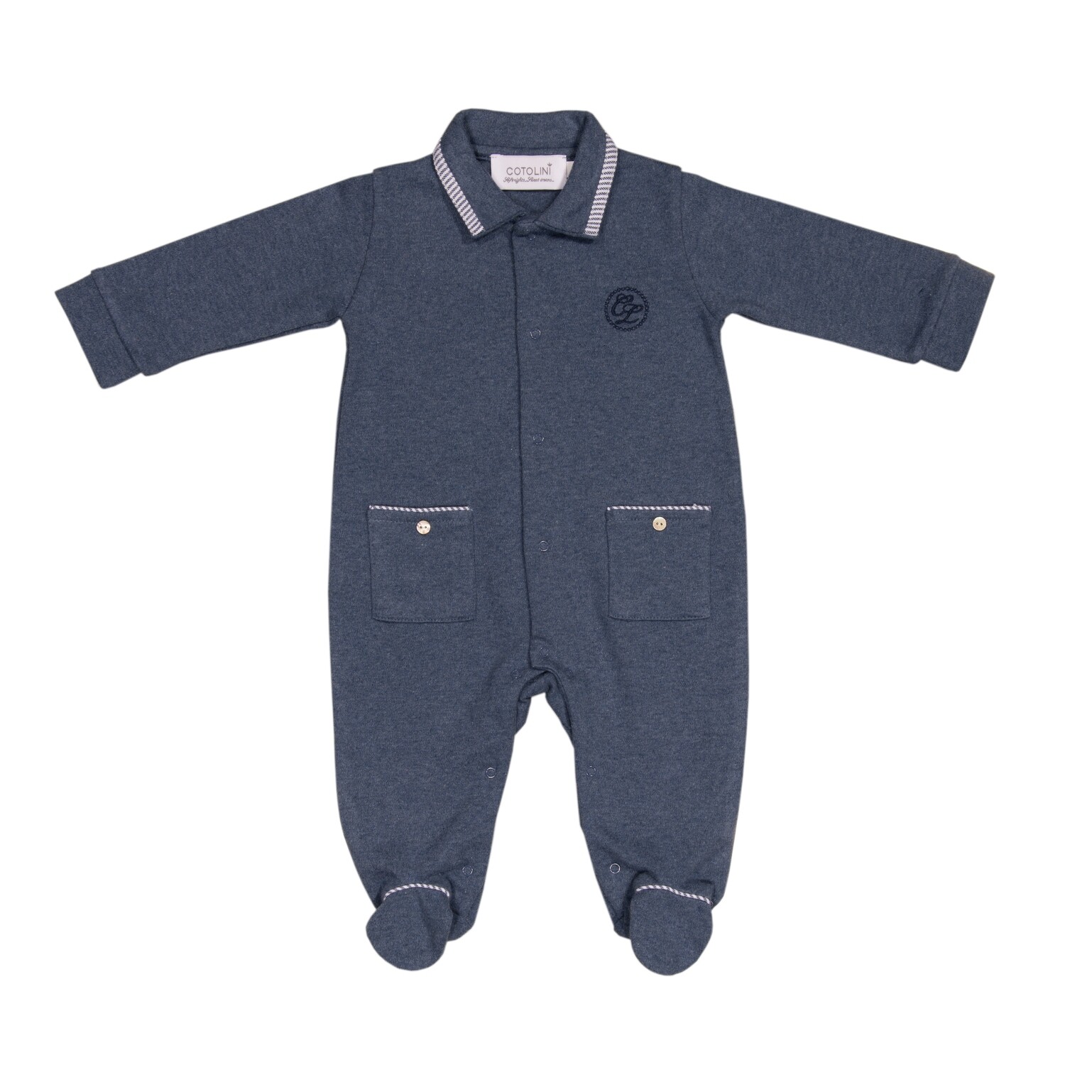 Paul jeans chiné + rayure marine